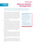 What are infantile hemangiomas? - Society for Pediatric Dermatology