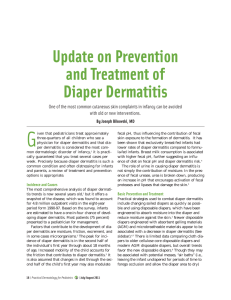 Update on Prevention and Treatment of Diaper Dermatitis