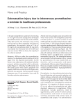 Extravasation injury due to intravenous promethazine
