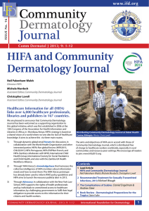 HIFA and Community Dermatology Journal