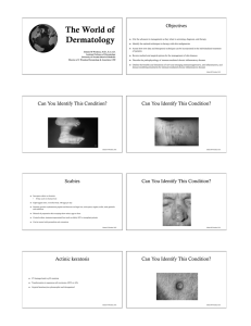 The World of Dermatology