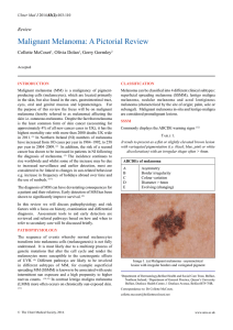 Malignant Melanoma: A Pictorial Review