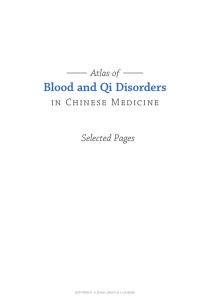 Atlas Of Blood And Qi Disorders