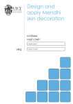 Design and apply Mendhi skin decoration