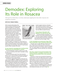 Demodex: Exploring Its Role in Rosacea