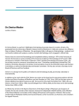 Dr. Denise Wexler - Canadian Dermatology Association