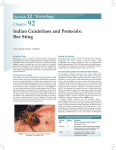 Indian Guidelines and Protocols: Bee Sting