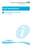 Oral Isotretinoin - Sheffield Teaching Hospital