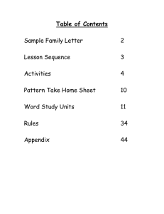 Table of Contents