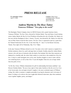press release - Huntington Theatre Company
