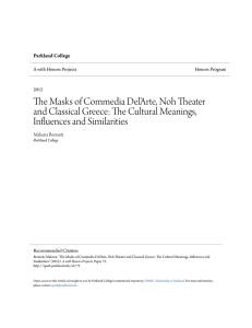 The Masks of Commedia Del`Arte, Noh Theater