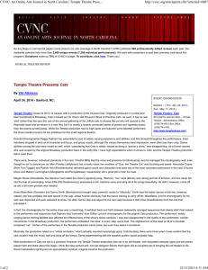 CVNC: An Online Arts Journal in North Carolina
