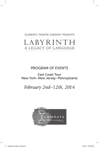labyrinth - Elements Theatre Company