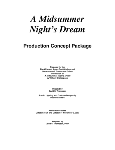 A Midsummer Night`s Dream - Academics