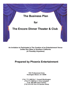The Encore Dinner Theatre