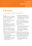 Creative Communities glossary