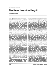 The life of Leopoldo Fregoli