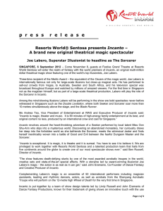 Press Release - Resorts World Sentosa