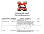 Mustang High School Clubs and Organizations