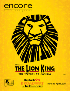 The Lion King at The Paramount Theatre_Encore Arts Seattle