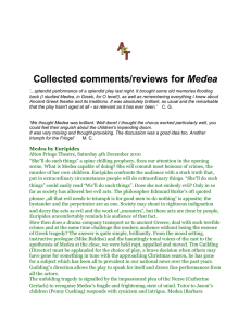 Collected comments/reviews for Medea