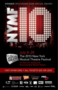 July 8–28 - NYMF.org