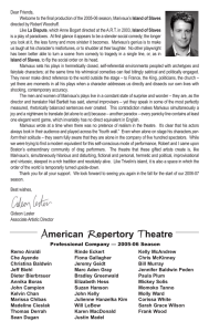 Slaves program quark - American Repertory Theater
