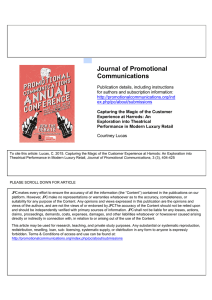 Courtney Lucas - Journal of Promotional Communications