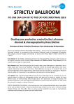 View press release - Strictly Ballroom the Musical