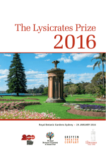 2016 Prize Program - Lysicrates Foundation