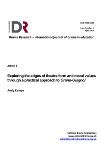 Exploring the edges of theatre form and moral