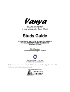 Vanya Study Guide