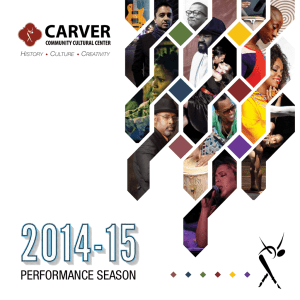 performance season - Carver Community Cultural Center