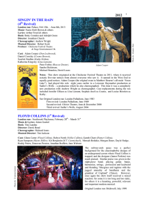London Musicals 2012 - Over The Footlights