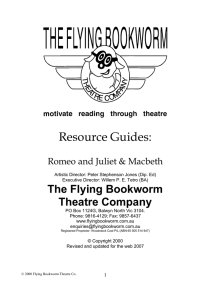 Published by the - The Flying Bookworm Theatre Company