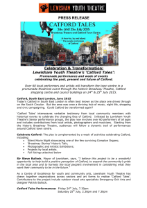 press release - Lewisham Youth Theatre