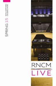 2015 at the RNCM Concert Hall - Royal Northern College of Music