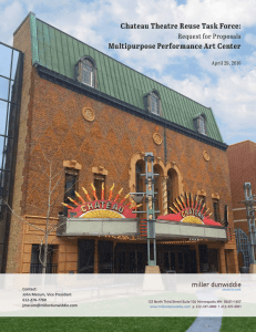 MDA Proposal for Chateau Theatre