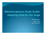 Metamorphoses study guide - Abilene Christian University