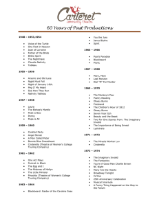 60 Years of Past Productions