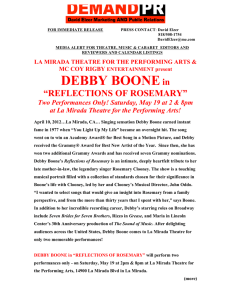 DEBBY BOONEin - La Mirada Theatre for the Performing Arts
