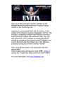 Save up to $20 per ticket to EVITA, October 22