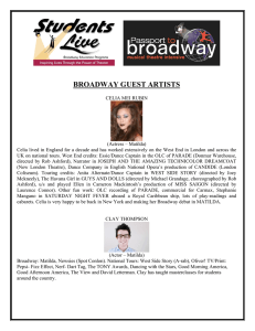 Guest Artist Bios - Passport to Broadway