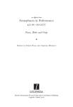 Aristophanes in Performance 421 BC–AD 2007 Peace