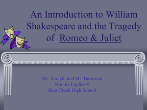 An Introduction to William Shakespeare and the Tragedy