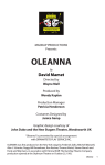 OLEANNA - Footlights