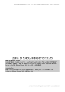 journal of clinical and diagnostic research