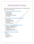 EYE MCQs (Ophthalmology)