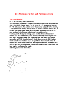 Erle Montaigue`s Dim-Mak Point Locations