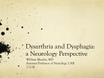 Dysarthria and Dysphagia - Speech and Hearing Association of